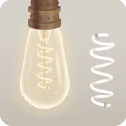 ヴィンテージな電球の木