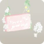 夏のお家の吊り看板の木