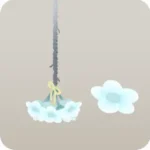吊るした花束の木