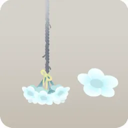 吊るした花束の木