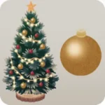 きらびやかなクリスマスの木