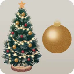 きらびやかなクリスマスの木