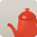 赤いホーローポット