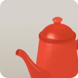 赤いホーローポット