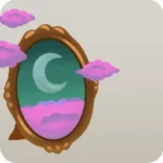 微眠む月夜の鏡