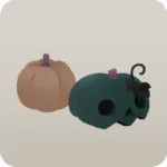 ツタが絡まるカボチャ