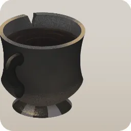 少し欠けたコーヒーカップ