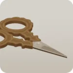 アンティークな裁縫用のハサミ