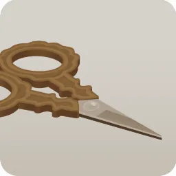 アンティークな裁縫用のハサミ