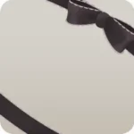 黒のリボンフレーム