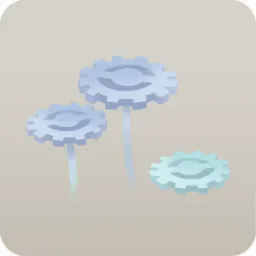 3つのギアの花