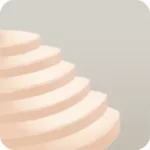 映えスポットの階段風の置物