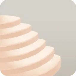 映えスポットの階段風の置物