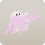 手前に現れた布おばけ