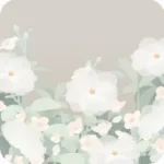 晴れ空の草花