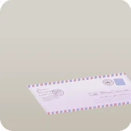 窓辺に置かれた手紙