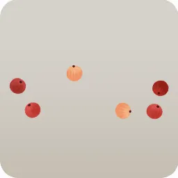 溢れた赤い果実