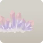 明け方の星の光を浴びた水晶