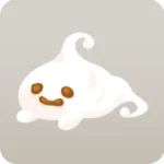 チョコで顔が描かれたクリーム