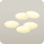 散らばったホワイトチョコチップ