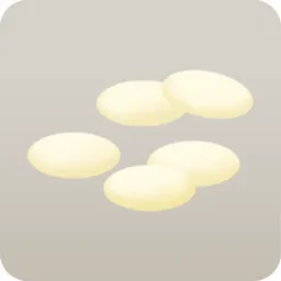 散らばったホワイトチョコチップ