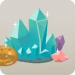 ドールハウスのきらめく鉱石