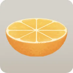 オレンジの小さなスツール