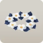 白い花の花輪