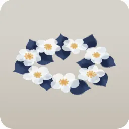 白い花の花輪