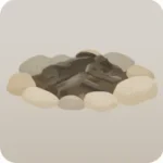 燃やし終えた焚き火