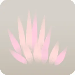 砂丘の低草・薄橙