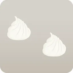 ホイップクリーム・左前