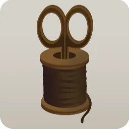 ハサミ付き糸巻き