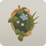 植物が生い茂る額縁
