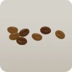 焙煎されたコーヒー豆