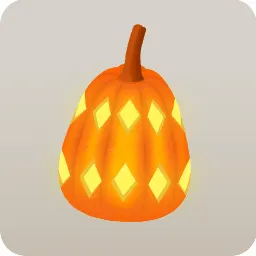 ひし形のカボチャランタン