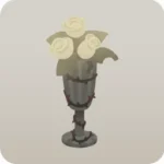 白い薔薇の装花・左