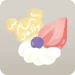 ゼリーを彩るフルーツ添え