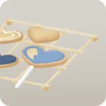 アイシングクッキーが乗ったトレー