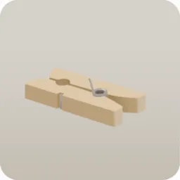 木製の洗濯バサミ