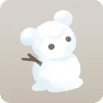 なにかに似た雪だるま