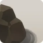 庭園に置かれた岩