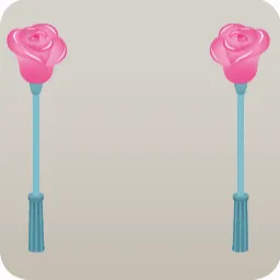 薔薇のガーデンライト