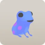 右向き停止カエル
