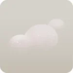 まるい形の雲・島デコ右