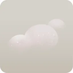 まるい形の雲・島デコ右
