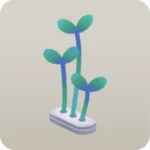 端子から生えた植物の芽