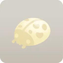 テントウムシのホワイトチョコ