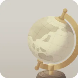 使い込んだ地球儀