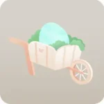 庭の手押し車